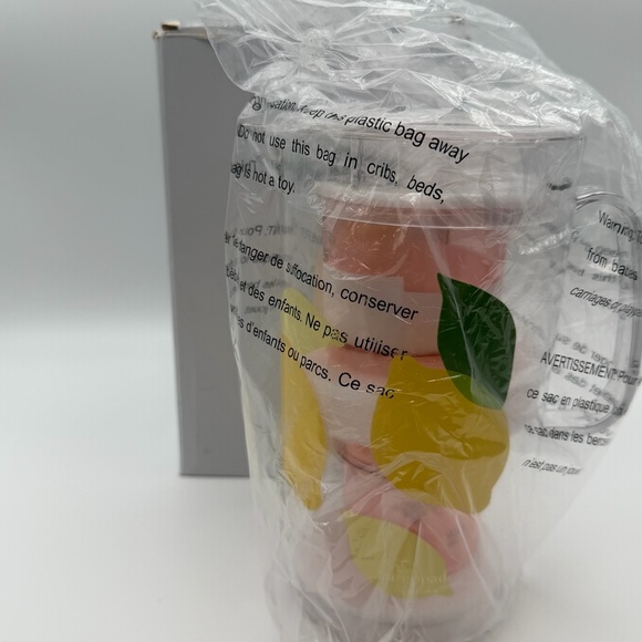 Kate Spade Lemon Pitcher + 2 Cups NIB - Picture 9 of 10